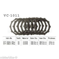 Kit / set of 8 clutch discs