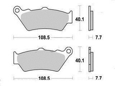 Set of 2 quality front brake