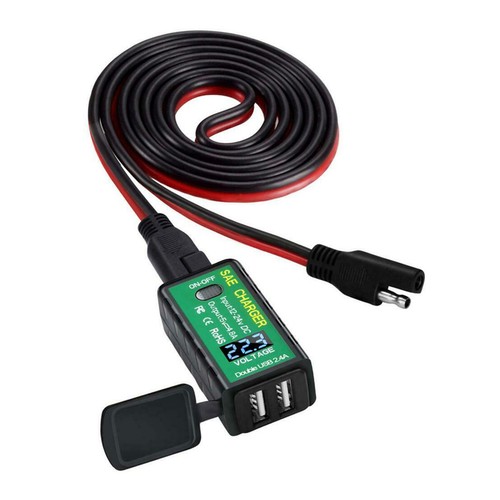 Motorcycle sae dual usb - sae,